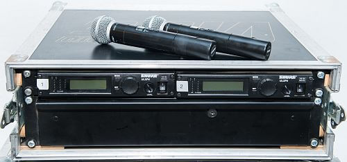 Shure ULX komplett sett i flight , Dual mottaker, 2x Shure ULXD2 Wireless Beta58 P51(710 782MHz) Tønsberg lyd